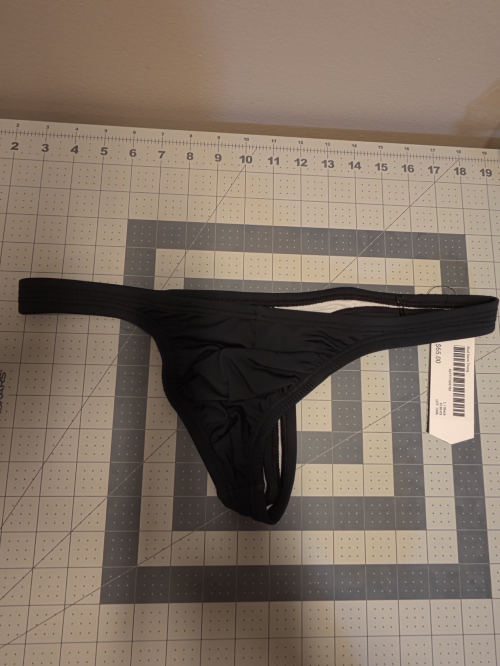 Nasty Pig Stud Swim Thong Black/White - New w/ Tags